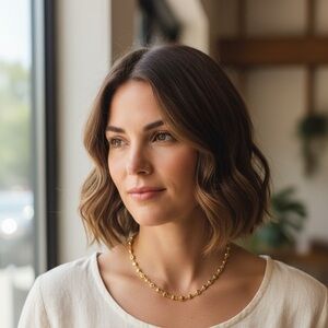 Elegant Gold Heart D’ Orlan Necklace